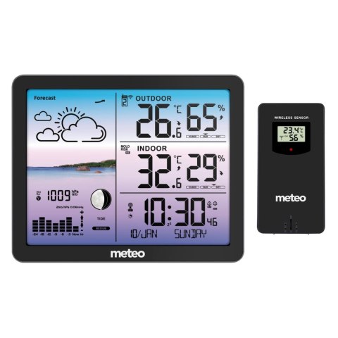 Stacja pogodowa METEO SP107 czarna Stacja pogodowa METEO SP107 czarna