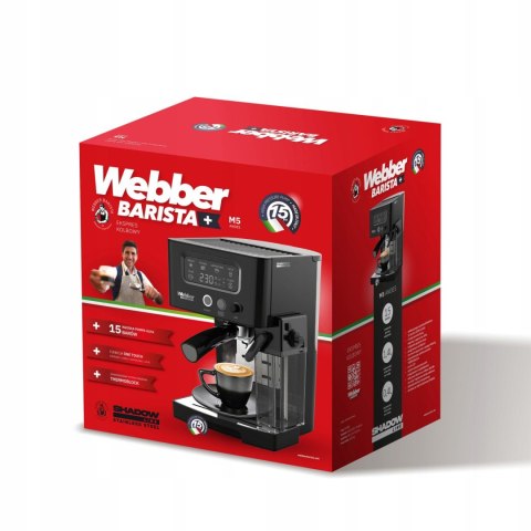 EKSPRES DO KAWY, CIŚNIENIOWY, KOLBOWY, PÓŁAUTOMATYCZNY, WEBBER 15 BAR M5 ANDES EKSPRES DO KAWY, CIŚNIENIOWY, KOLBOWY, PÓŁAUTOMATYCZNY, WEBBER 15 BAR M5 ANDES