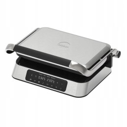 GRILL ELEKTRYCZNY ROZKŁADANY MOCNY GOFRY PANINI BBQ OPIEKACZ 2w1 PANEL LED