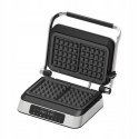 GRILL ELEKTRYCZNY ROZKŁADANY MOCNY GOFRY PANINI BBQ OPIEKACZ 2w1 PANEL LED