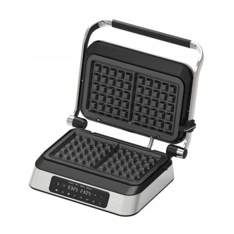 GRILL ELEKTRYCZNY ROZKŁADANY MOCNY GOFRY PANINI BBQ OPIEKACZ 2w1 PANEL LED GRILL ELEKTRYCZNY ROZKŁADANY MOCNY GOFRY PANINI BBQ OPIEKACZ 2w1 PANEL LED