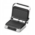 GRILL ELEKTRYCZNY ROZKŁADANY MOCNY GOFRY PANINI BBQ OPIEKACZ 2w1 PANEL LED