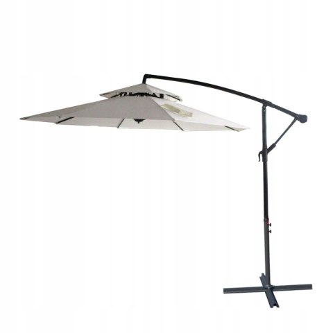 PARASOL OGRODOWY DUŻY SOLIDNY SKŁADANY 2,7 M Z WYSIĘGNIKIEM REGULACJA XXL PARASOL OGRODOWY DUŻY SOLIDNY SKŁADANY 2,7 M Z WYSIĘGNIKIEM REGULACJA XXL
