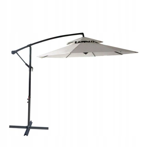 PARASOL OGRODOWY DUŻY SOLIDNY SKŁADANY 2,7 M Z WYSIĘGNIKIEM REGULACJA XXL PARASOL OGRODOWY DUŻY SOLIDNY SKŁADANY 2,7 M Z WYSIĘGNIKIEM REGULACJA XXL