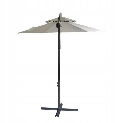 PARASOL OGRODOWY DUŻY SOLIDNY SKŁADANY 2,7 M Z WYSIĘGNIKIEM REGULACJA XXL PARASOL OGRODOWY DUŻY SOLIDNY SKŁADANY 2,7 M Z WYSIĘGNIKIEM REGULACJA XXL