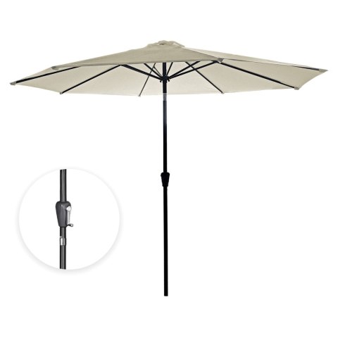 PARASOL OGRODOWY DUŻY SOLIDNY SKŁADANY 3 M Z KORBKĄ REGULACJA XL ECRU PARASOL OGRODOWY DUŻY SOLIDNY SKŁADANY 3 M Z KORBKĄ REGULACJA XL ECRU