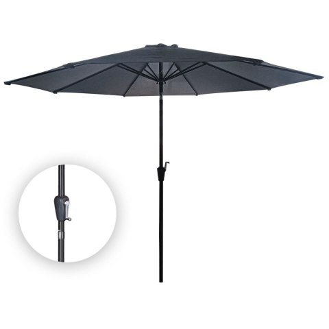 PARASOL OGRODOWY DUŻY SOLIDNY SKŁADANY 3 M Z KORBKĄ REGULACJA XL SZARY PARASOL OGRODOWY DUŻY SOLIDNY SKŁADANY 3 M Z KORBKĄ REGULACJA XL SZARY