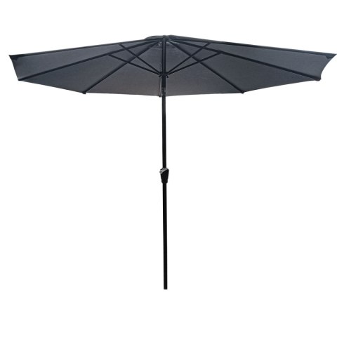 PARASOL OGRODOWY DUŻY SOLIDNY SKŁADANY 3 M Z KORBKĄ REGULACJA XL SZARY PARASOL OGRODOWY DUŻY SOLIDNY SKŁADANY 3 M Z KORBKĄ REGULACJA XL SZARY