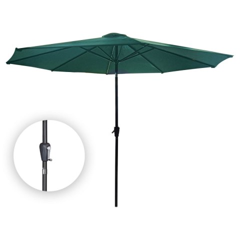 PARASOL OGRODOWY DUŻY SOLIDNY SKŁADANY 3 M Z KORBKĄ REGULACJA XL ZIELONY PARASOL OGRODOWY DUŻY SOLIDNY SKŁADANY 3 M Z KORBKĄ REGULACJA XL ZIELONY