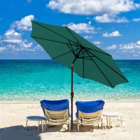 PARASOL OGRODOWY DUŻY SOLIDNY SKŁADANY 3 M Z KORBKĄ REGULACJA XL ZIELONY PARASOL OGRODOWY DUŻY SOLIDNY SKŁADANY 3 M Z KORBKĄ REGULACJA XL ZIELONY