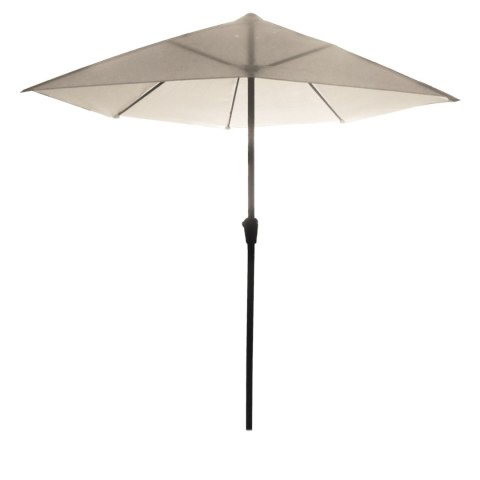 PARASOL OGRODOWY ŚCIENNY DUŻY SOLIDNY SKŁADANY 2,7 M Z KORBKĄ ECRU PARASOL OGRODOWY ŚCIENNY DUŻY SOLIDNY SKŁADANY 2,7 M Z KORBKĄ ECRU