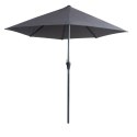 PARASOL OGRODOWY ŚCIENNY DUŻY SOLIDNY SKŁADANY 2,7 M Z KORBKĄ SZARY