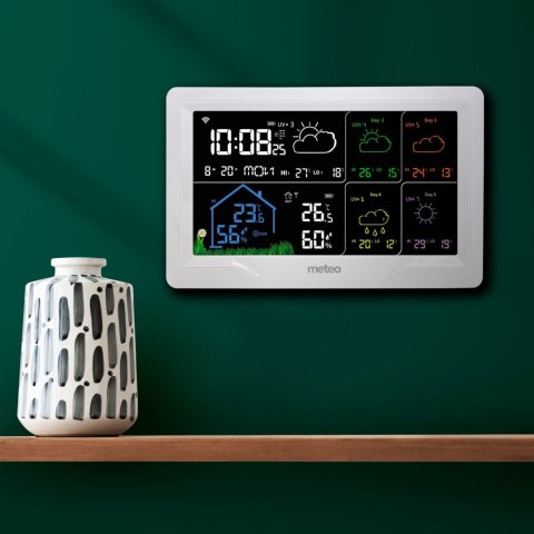 STACJA POGODOWA METEO SP401 WIFI Z PROGNOZĄ POGODY NA 4 DNI STACJA POGODOWA METEO SP401 WIFI Z PROGNOZĄ POGODY NA 4 DNI