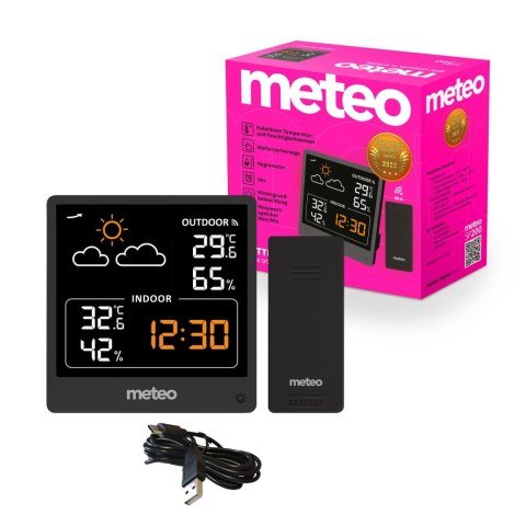 STACJA POGODOWA Z DCF METEO SP200 Z POGODYNKA EKRAN LCD STACJA POGODOWA Z DCF METEO SP200 Z POGODYNKA EKRAN LCD