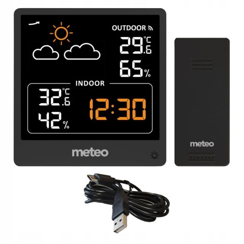 STACJA POGODOWA Z DCF METEO SP200 Z POGODYNKA EKRAN LCD STACJA POGODOWA Z DCF METEO SP200 Z POGODYNKA EKRAN LCD