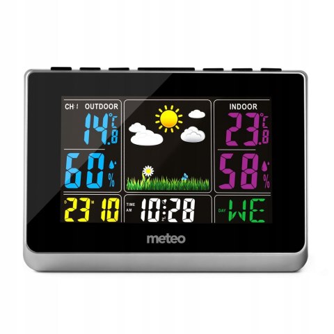 Stacja pogodowa METEO SP62s, pogodynka, higrometr, czujnik zewnętrzny Stacja pogodowa METEO SP62s, pogodynka, higrometr, czujnik zewnętrzny
