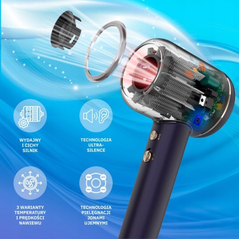 Suszarka do włosów 3w1 VENTA WEBBER 1600W z JONIZACJĄ I REGULACJĄ Suszarka do włosów 3w1 VENTA WEBBER 1600W z JONIZACJĄ I REGULACJĄ