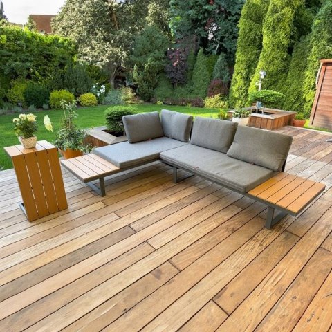 ZESTAW MEBLI OGRODOWYCH narożnik sofa stolik LEKKI komplet gród ALUMINIUM ZESTAW MEBLI OGRODOWYCH narożnik sofa stolik LEKKI komplet gród ALUMINIUM
