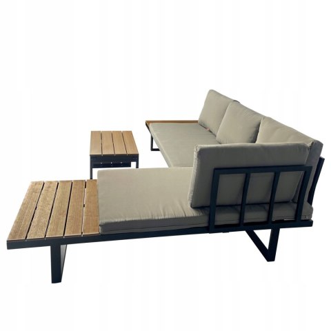 ZESTAW MEBLI OGRODOWYCH narożnik sofa stolik LEKKI komplet gród ALUMINIUM ZESTAW MEBLI OGRODOWYCH narożnik sofa stolik LEKKI komplet gród ALUMINIUM