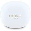 Guess Flat Classic Logo Electroplated - Słuchawki TWS + etui ładujące (biały)
