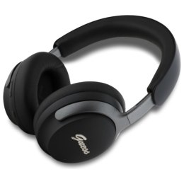 Guess Metal Script Logo - Bezprzewodowe słuchawki nauszne Bluetooth ANC + ENC (czarny)