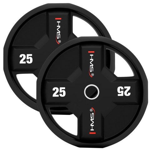 TPC SET ZESTAW TALERZY OLIMPIJSKICH POLIURETANOWYCH 2 x 2.5 - 25 KG CPU (155 KG) HMS TPC SET ZESTAW TALERZY OLIMPIJSKICH POLIURETANOWYCH 2 x 2.5 - 25 KG CPU (155 KG) HMS