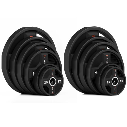 TPC SET ZESTAW TALERZY OLIMPIJSKICH POLIURETANOWYCH 2 x 2.5 - 25 KG CPU (155 KG) HMS TPC SET ZESTAW TALERZY OLIMPIJSKICH POLIURETANOWYCH 2 x 2.5 - 25 KG CPU (155 KG) HMS