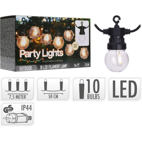 GIRLANDA OGRODOWA PARTY LIGHT 10LED GIRLANDA OGRODOWA PARTY LIGHT 10LED