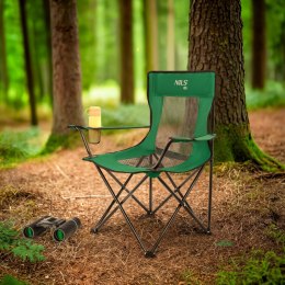 NC3302 Krzesło turystyczne składane NILS CAMP zielono-czarne