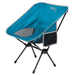NC3320 Krzesło składane ultralight NILS CAMP niebieskie outdoor