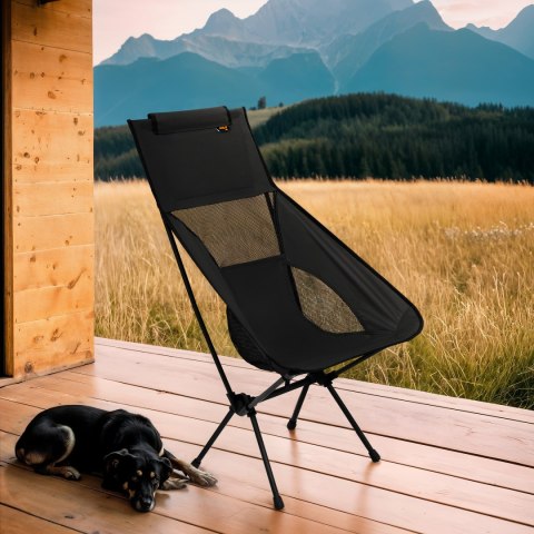 NC3321 KRZESŁO SKŁADANE ULTRALIGHT BLACK NILS CAMP NC3321 KRZESŁO SKŁADANE ULTRALIGHT BLACK NILS CAMP