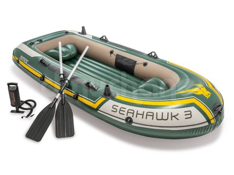 Ponton Seahawk 3 295×137×43 cm INTEX wiosła pompa torba Ponton Seahawk 3 295×137×43 cm INTEX wiosła pompa torba