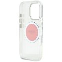 Guess IML Metal Colored Circle Classic Logo MagSafe - Etui do iPhone 16 Pro Max (różowy)