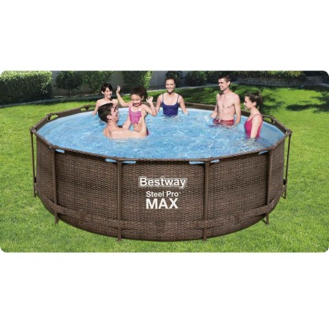 Basen ogrodowy stelażowy 366 x 100 cm zestaw 18w1 Bestway 56709 Basen ogrodowy stelażowy 366 x 100 cm zestaw 18w1 Bestway 56709