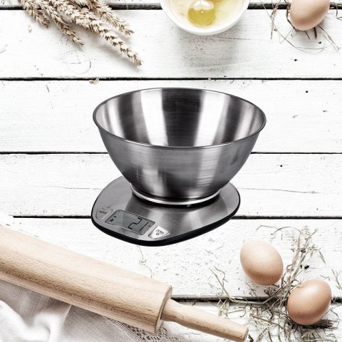 Waga kuchenna ELDOM WK320S LCD Pomiar wagi, objętości wody i mleka Waga kuchenna ELDOM WK320S LCD Pomiar wagi, objętości wody i mleka