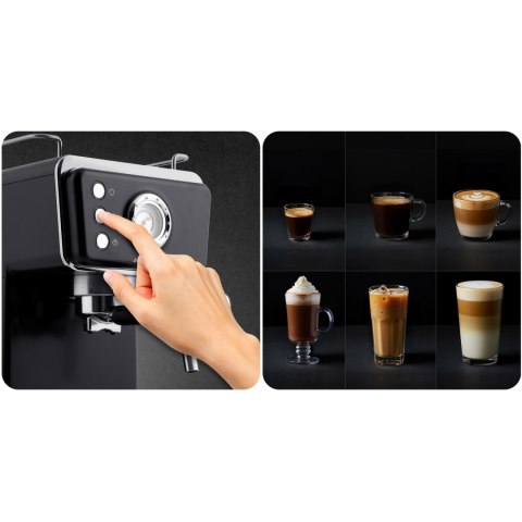 Ekspres do kawy kolbowy 20 bar Berdsen BD-772 czarny Ekspres do kawy kolbowy 20 bar Berdsen BD-772 czarny