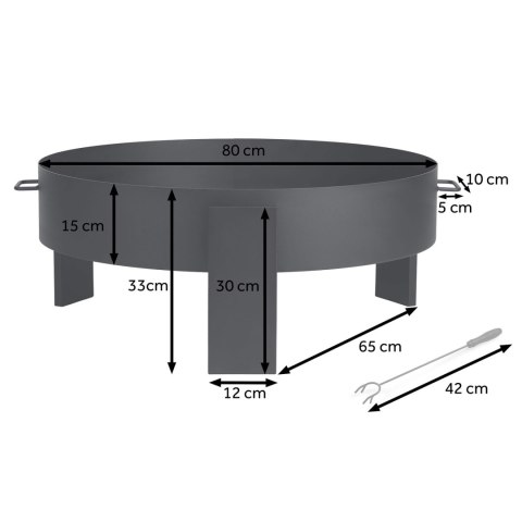 BD-883 Palenisko ogrodowe 80 cm Berdsen czarne BD-883 Palenisko ogrodowe 80 cm Berdsen czarne