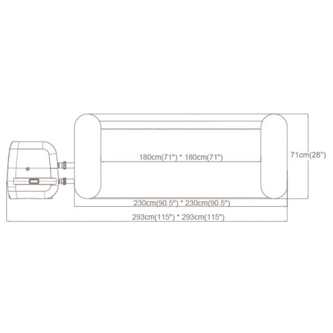 Dmuchane SPA Lay-Z Santorini Pro 7 osobowe Bestway 6001T