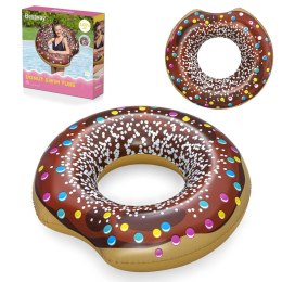 Dmuchane koło plażowe do pływania brązowy Donut 107cm BESTWAY