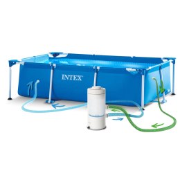 Basen ogrodowy stelażowy 300 x 200 x 75 cm 15w1 INTEX 28272 + maszynka do baniek GRATIS