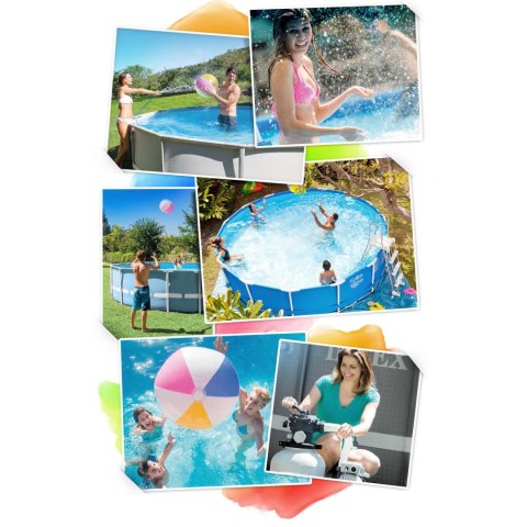 Basen ogrodowy stelażowy 300 x 200 x 75 cm 15w1 INTEX 28272 + maszynka do baniek GRATIS