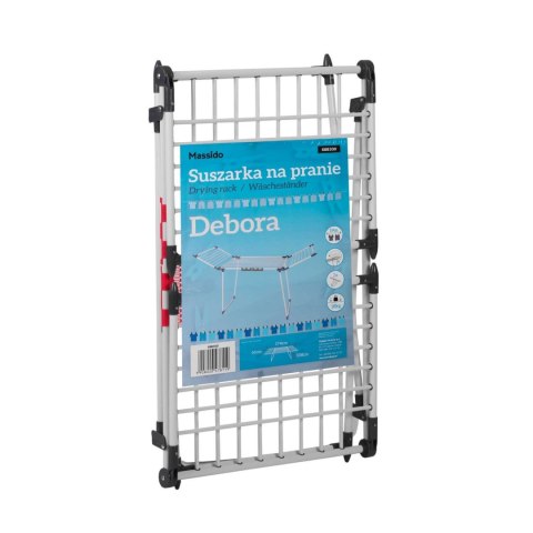 Suszarka na pranie stojąca rozkładana Debora biała 19mb Suszarka na pranie stojąca rozkładana Debora biała 19mb
