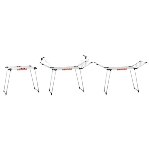 Suszarka na pranie stojąca rozkładana Debora biała 19mb Suszarka na pranie stojąca rozkładana Debora biała 19mb