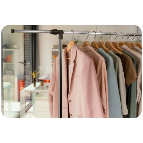 Wieszak na ubrania Massido 686400 czarno-srebrny Wieszak na ubrania Massido 686400 czarno-srebrny