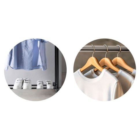 Wieszak na ubrania Massido 686400 czarno-srebrny Wieszak na ubrania Massido 686400 czarno-srebrny