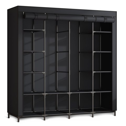 Duża szafa tekstylna Massido MS-804 czarna Duża szafa tekstylna Massido MS-804 czarna