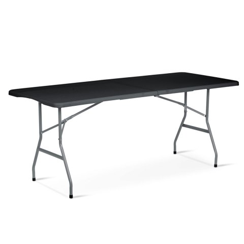 Stół cateringowy ogrodowy składany 180 cm Plonos czarny Stół cateringowy ogrodowy składany 180 cm Plonos czarny