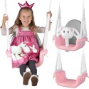 Huśtawka kubełkowa 3w1 RicoKids 6m–7 lat regulowana liny CE