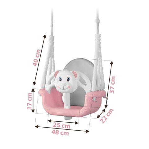 Huśtawka kubełkowa 3w1 RicoKids 6m–7 lat regulowana liny CE Huśtawka kubełkowa 3w1 RicoKids 6m–7 lat regulowana liny CE