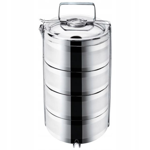 MENAŻKA OBIADOWA 4-POZIOMOWA 4X1,1L ORION METALOWA MENAŻKA OBIADOWA 4-POZIOMOWA 4X1,1L ORION METALOWA